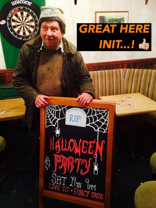 Lawrence is looking forward to welcoming you to our Halloween party !! #angarrackinn #oct29saturday #livedj #fancydress